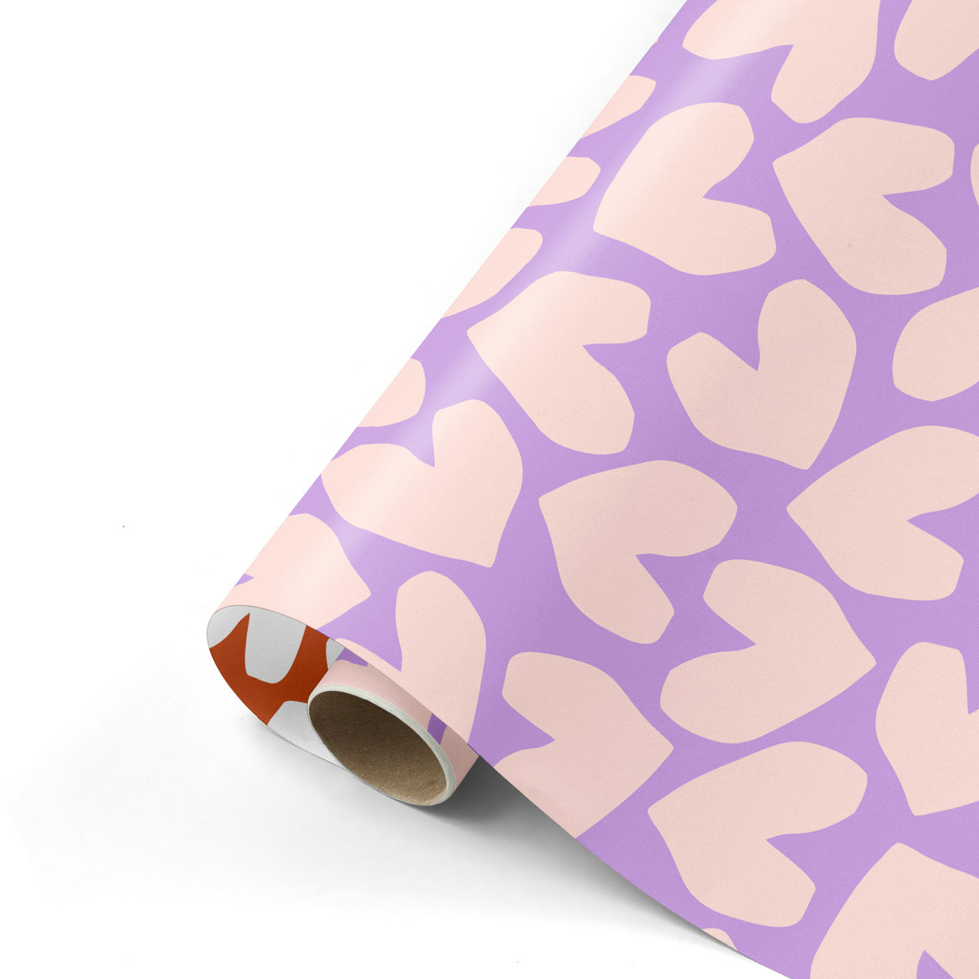 Cadeaupapier Lila Hearts 50cm