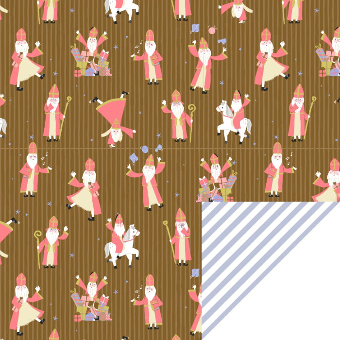 Cadeaupapier Sint Acrobat 70cm