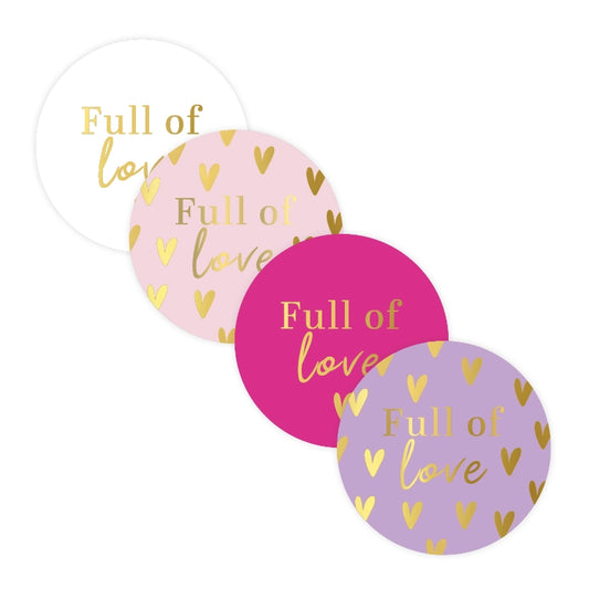 Sticker Full of Love 6 stuks