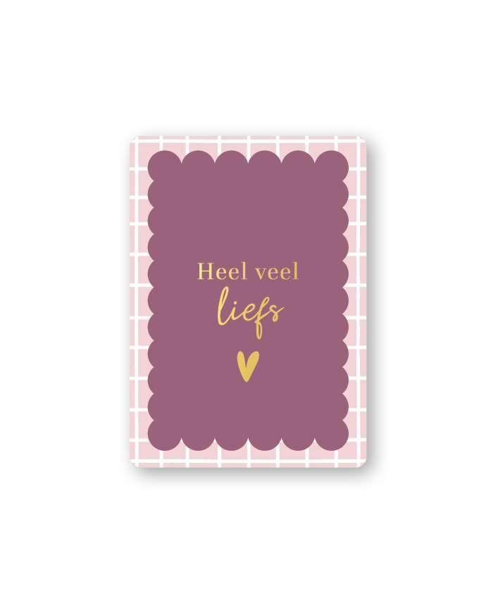 Cadeaukaartje a7 Heel veel liefs