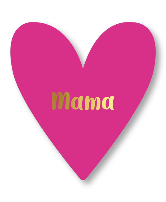 Wenskaart Hartvormig Mama