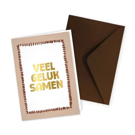 Wenskaart Veel Geluk