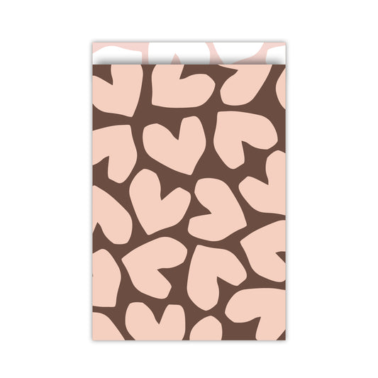 Cadeauzakjes Solo hearts 17x25cm 5 stuks