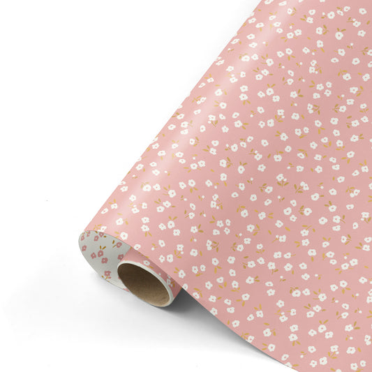Cadeaupapier Roze dots 50cm