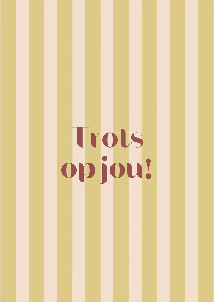 Kaart trots op jou