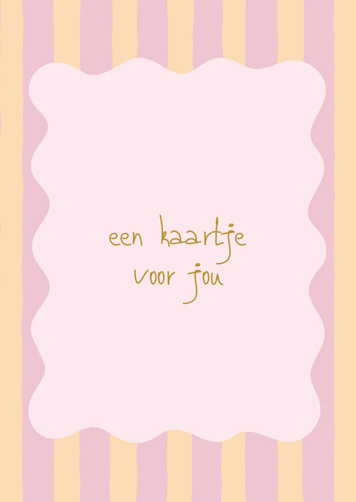 Kaart een kaartje voor jou