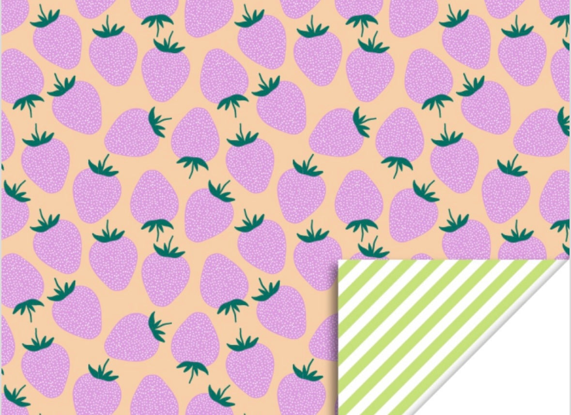 Cadeaupapier Strawberry pink 70cm