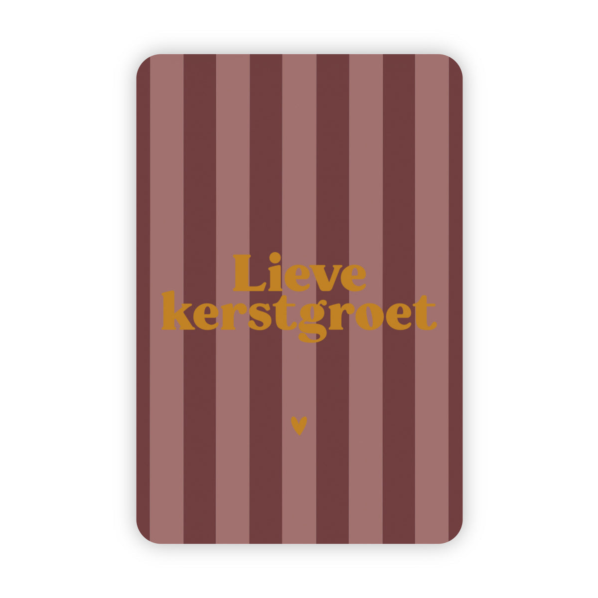 Kerstkaart Goudfolie Lieve Kerstgroet