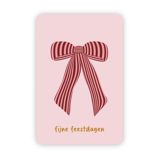 Kerstkaart Goudfolie Fijne Feestdagen