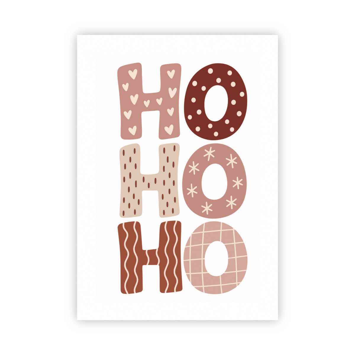 Kerstkaart Ho Ho Ho