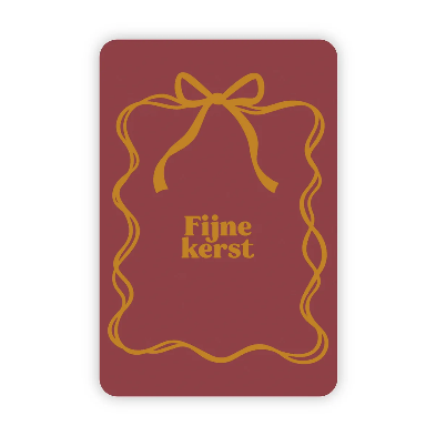 Kerstkaart Goudfolie Fijne Kerst