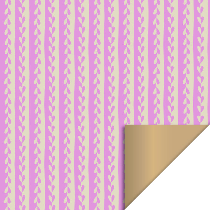 Cadeaupapier Hearts Pink 30cm