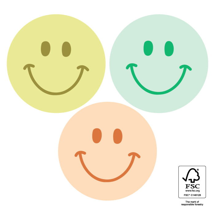 Stickers Smiley 6 stuks