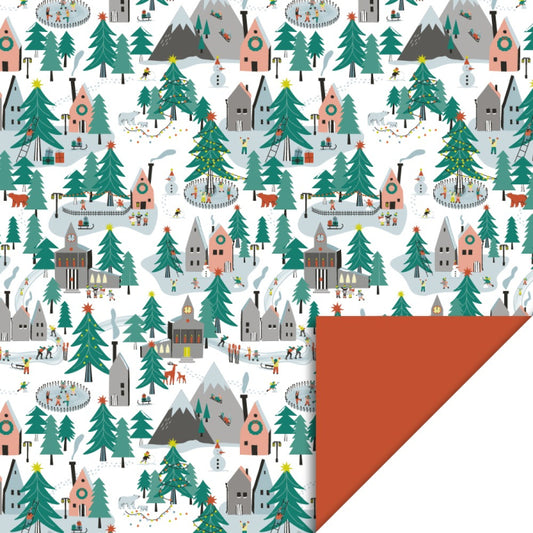 Cadeaupapier Village 70cm