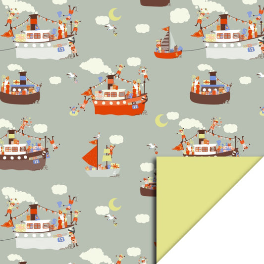 Cadeaupapier Pakjesboot 70cm