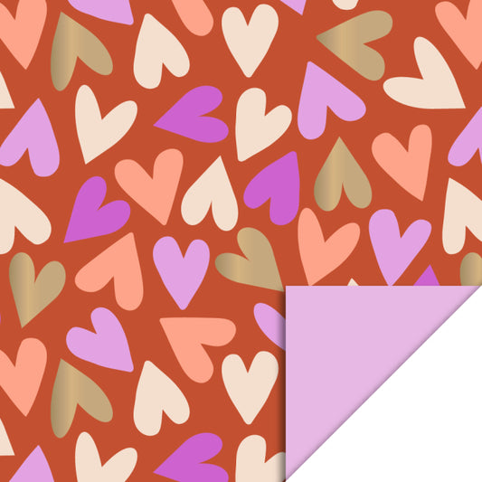 Cadeaupapier Big Hearts 30cm